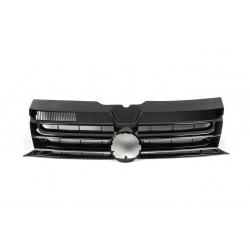 Передняя решетка Черный глянец (под эмблему) для Volkswagen T5 2010-2015 гг