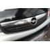 Зимняя накладка на решетку 2007-2015 (V2, верхняя) Матовая для Opel Vivaro