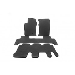 Коврики EVA (3 ряда, черные) для Toyota Land Cruiser Prado 120
