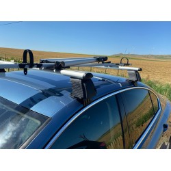 Автобагажник для гладкой крыши Erkul V4 (хром, пара)