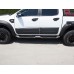 Бокові пороги Dakar V2 без LED (2 шт, метал) для Toyota Hilux 2015- рр