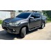 Бокові пороги Dakar V2 з LED (2 шт, метал) для Toyota Hilux 2015- рр