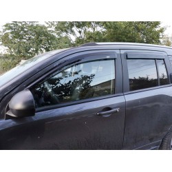 Ветровики (4 шт, HIC) для Jeep Compass 2006-2016 гг