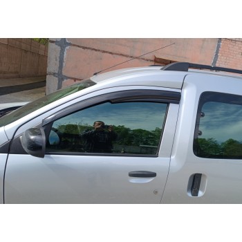 Ветровики (2 шт, Sunplex Sport) для Dacia Dokker 2013-2022 гг