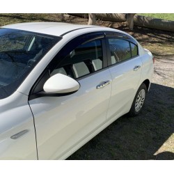 Ветровики (4 шт, Sunplex Sport) для Fiat Tipo 2016- гг