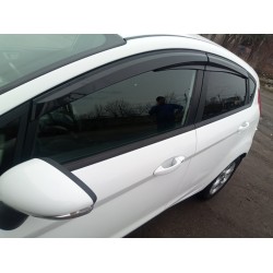 Ветровики (4 шт, Sunplex Sport) для Ford Fiesta 2008-2017 гг
