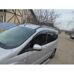 Ветровики (4 шт, Sunplex Sport) для Ford Courier 2014-2023 гг