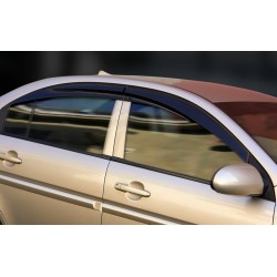 Ветровики (4 шт, Sunplex Sport) для Hyundai Accent 2006-2010 гг