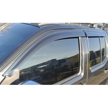 Ветровики (4 шт., Sunplex Sport) для Nissan Navara 2006-2015 гг