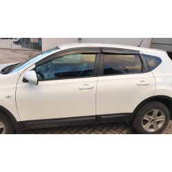 Ветровики (4 шт, Sunplex Sport) для Nissan Qashqai 2010-2014 гг