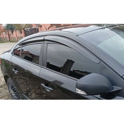 Ветровики (4 шт, Sunplex Sport) для Renault Fluence 2009-2016 гг