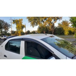 Ветровики (4 шт, Sunplex Sport) для Dacia Logan II 2013-2022 гг