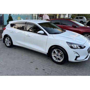 Ветровики с хромом HB/SD (4 шт., Sunplex Chrome) для Ford Focus IV 2018- гг