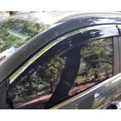 Ветровики с хромом (4 шт, Sunplex Chrome) для Hyundai Tucson TL 2016-2021 гг