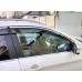 Ветровики с хромом (4 шт, Sunplex Chrome) для Nissan Qashqai 2014-2021 гг