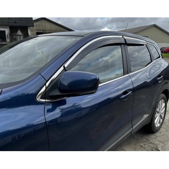 Вітровики з хромом (4 шт., Sunplex Chrome) для Renault Kadjar