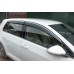 Ветровики с хромом HB (4 шт, Sunplex Chrome) для Volkswagen Golf 7/E-Golf
