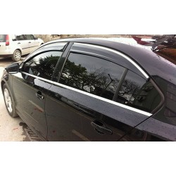Ветровики с хромом (4 шт, Sunplex Chrome) для Volkswagen Jetta 2011-2018 гг