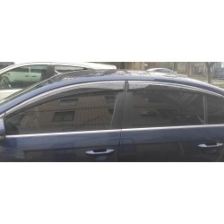 Ветровики с хромом SD (4 шт, Sunplex Chrome) для Volkswagen Passat B6 2006-2012 гг
