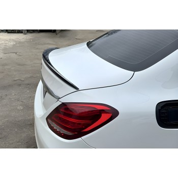 Спойлер LIP (Sunplex, черный) (125,9см*6см) для Mercedes C-сlass W205 2014-2021 гг