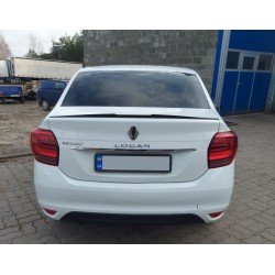 Спойлер LIP (Sunplex, черный) (118,5см*5,5см) для Renault Logan II 2013-2022 гг