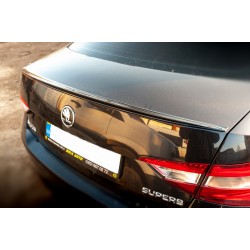 Спойлер LIP (Sunplex, черный) (119,2см* 7,3см) для Skoda Superb 2015-2024 гг