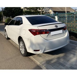 Спойлер LIP (Sunplex, черный) (118см*6,4см) для Toyota Corolla 2013-2019 гг