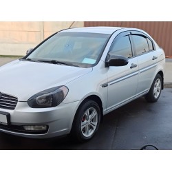 Накладки на зеркала BMW-style (2 шт) для Hyundai Accent 2006-2010 гг