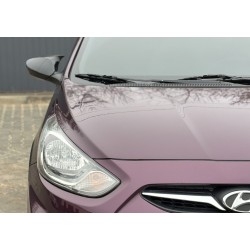 Накладки на зеркала с вырезом под поворот BMW-style (2 шт) для Hyundai Accent 2011-2017 гг