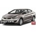 Накладки на зеркала с вырезом под поворот BMW-style (2 шт) для Hyundai Elantra (MD/UD) 2011-2015 гг