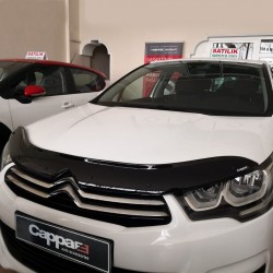 Дефлектор капота (Eurocap) для Citroen C-4 2010-2018 гг