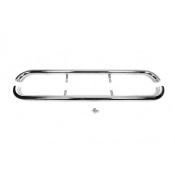 Защита боковых порогов (2 шт, нерж) для Toyota Land Cruiser 100