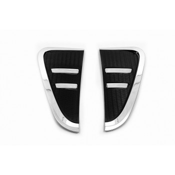 Накладки на жабра хром с черным (2 шт) для BMW X5 F-15 2013-2018 гг