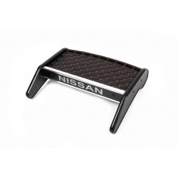Полка на панель (2010-2014, Черная с красной нитью) для Nissan Primastar