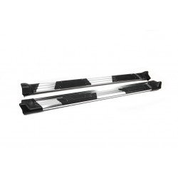 Боковые пороги OEM (2 шт, алюм) для Honda CRV 2001-2006 гг