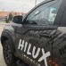 Молдинг на верх двери (4 шт, ABS) для Toyota Hilux 2015- гг