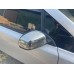 Накладки на зеркала (2 шт, нерж) OmsaLine - Итальянская нержавейка для Nissan Leaf 2010-2017 гг