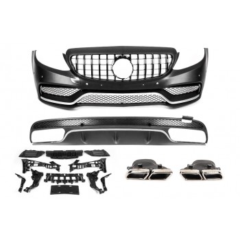 Комплект обвесов с диффузором V1 (AMG C63-designs 2014-2018) для Mercedes C-сlass W205