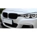 Решетка-ноздри (2 шт, Black Mat) для BMW 3 серия F-30/31/34 2012-2019 гг