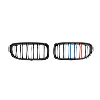 Решетка-ноздри (2 шт, M-Look) для BMW 3 серия F-30/31/34 2012-2019 гг