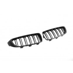 Решетка-ноздри (2 шт, Black Mat) для BMW 4 серия F-32 2012-2020 гг