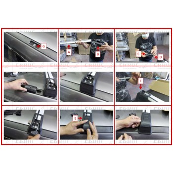 Поперечены в штатные места под ключ Wingbar V3 (2 шт) черные для Nissan X-trail T32/Rogue 2014-2021 гг