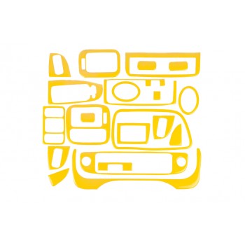 Накладки на панель (желтый цвет) для Honda Civic 1995-2001 гг Накладки на панель (желтый цвет) для Honda Civic 1995-2001 гг