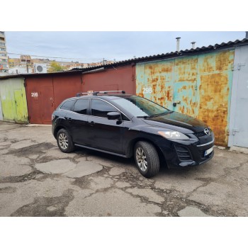 Поперечены в штатные места под ключ Wingbar V3 (2 шт) черные для Mazda CX-7 2006-2012 гг
