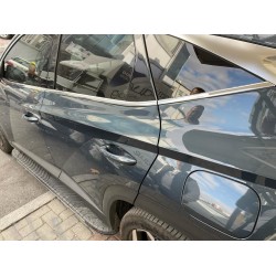 Нижняя окантовка окон (6 шт, нерж) Carmos – турецкая сталь для Hyundai Tucson NX4 2021- гг