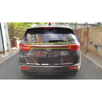 Хром планка над номером (2019-2021, нерж) для Kia Sportage рр Хром планка над номером (2019-2021, нерж) для Kia Sportage рр