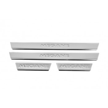 Накладки на пороги Carmos V2 (4 шт, нерж) для Renault Megane IV 2016-2025 рр