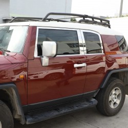 Комплект молдингов на окна (нержавейка, 16 шт) для Toyota FJ Cruiser