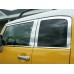 Комплект молдингів на вікна (нержавійка, 16 шт) для Toyota FJ Cruiser