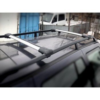 Перемички на звичайні рейлінги без ключа Can V1 (2 шт) до 105 см, Чорні для Nissan Navara/NP300 2016- рр Перемички на звичайні рейлінги без ключа Can V1 (2 шт) до 105 см, Чорні для Nissan Navara/NP300 2016- рр